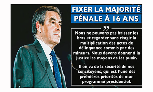 Délinquance : pourquoi François Fillon revient sur l’âge de la majorité pénale