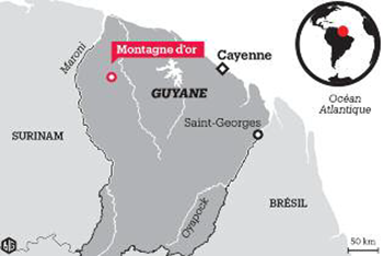 Difficile débat autour du projet aurifère Montagne d’or en Guyane