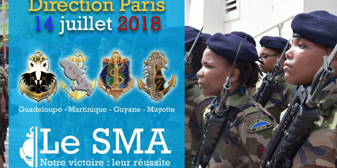 14 juillet : quatre régiments du Service militaire adapté (SMA) défileront sur les Champs-Elysées