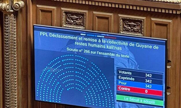 Le sénat approuve la restitution des dépouilles Kali’na