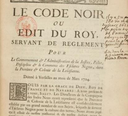 Fin du code noir, une avancée juridique et symbolique pour la Guyane